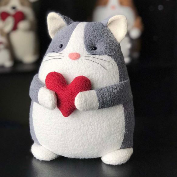 Cat stuffed animal sewing pattern