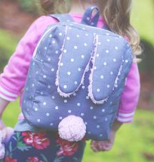 Child's bunny shaped backpack pattern