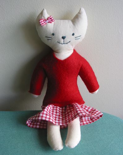 Kitten doll toy stuffed animal pattern