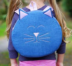 Child's cat backpack pattern