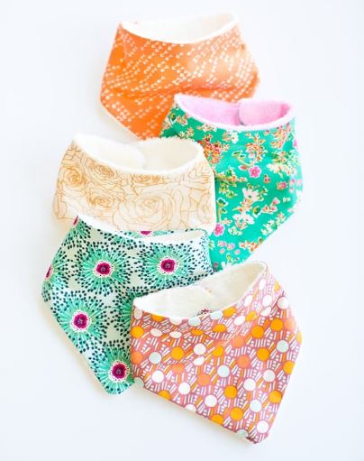 Cute bandana baby bib pattern