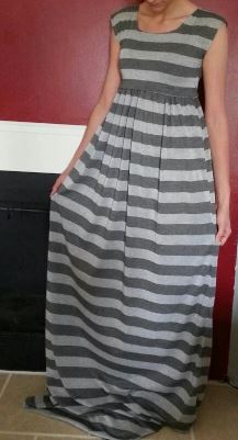 Sleeveless diy maxi dress pattern