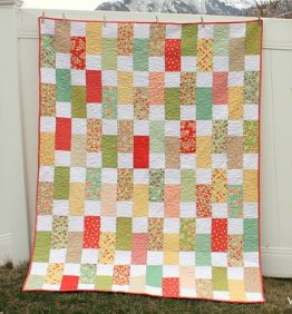 Easy bricks quilt pattern