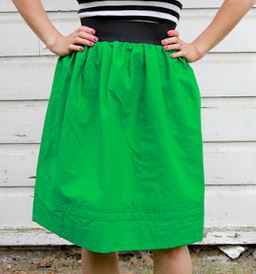 Easy womens elastic skirt pattern