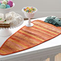 Quilted carrot shaped table runner pattern for spring and summer