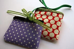 Fabric gift card holder free sewing pattern