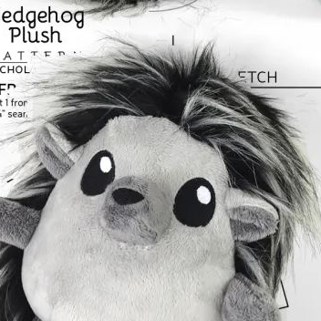 Hedgehog stuffed animal fur plush