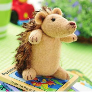 Hedgehog plush stuffed animal sewing pattern