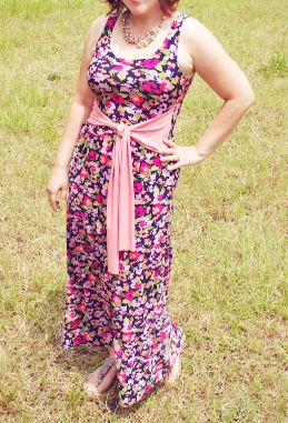 Tank top maxi dress pattern