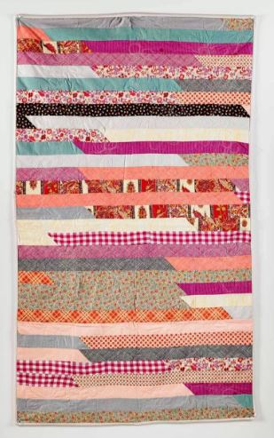 Race quilt pattern using jelly rolls