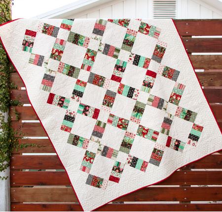 Jelly roll railway quilt pattern