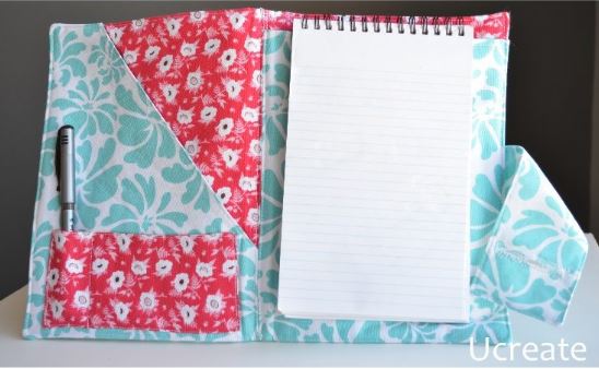 Fabric notebook holder tutorial