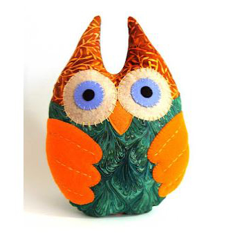 Owl plushie sewing pattern