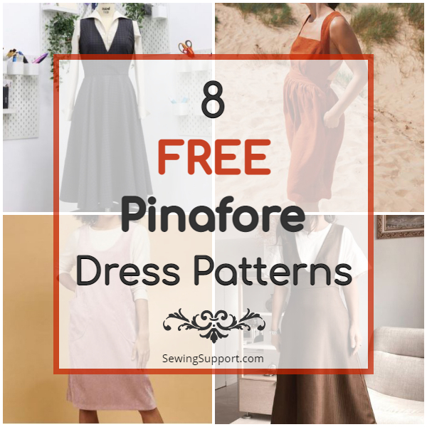 8 FREE Pinafore Dress Patterns for Women