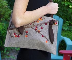 Tote bag from placemat free sewing pattern