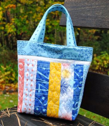 Small quilted tote bag pattern