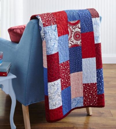 Bricks fat quarter quilt pattern free