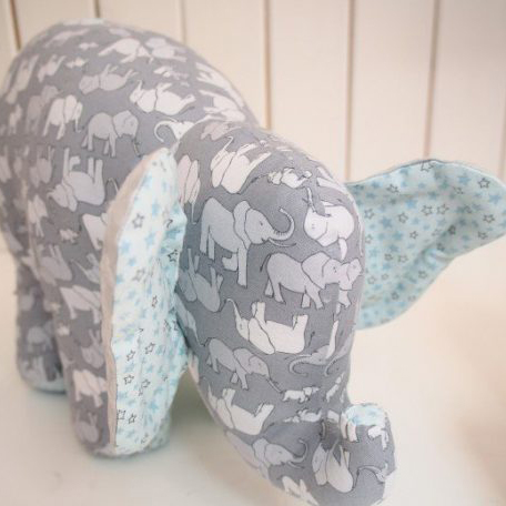 Elephant soft toy sewing pattern free