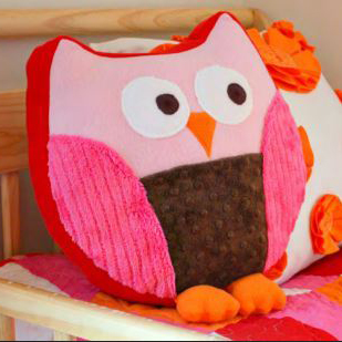 Owl pillow sewing pattern