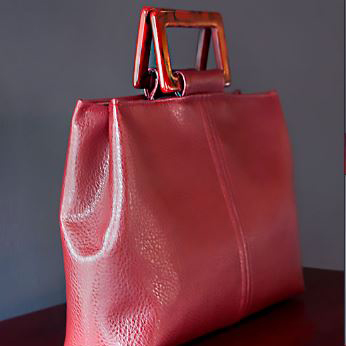 Larger faux leather handbag pattern with handle