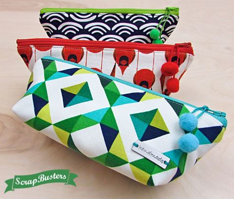 Triangle shaped pencil pouch pattern